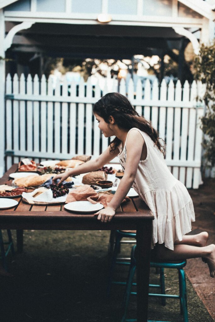 Traditional Wooden Picnic Tables