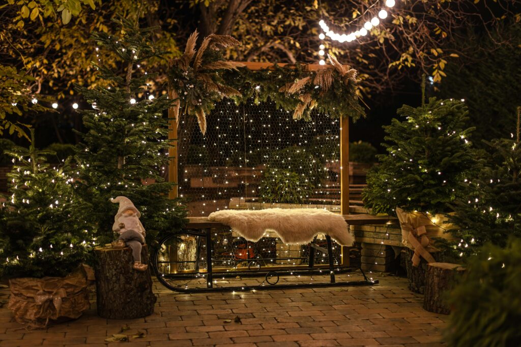 How to String Lights Across Backyard