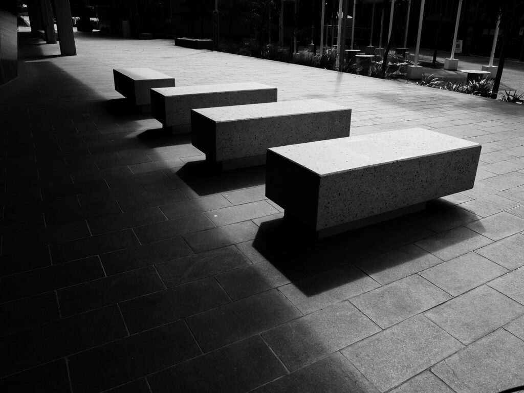 Modern Composite or Resin Benches